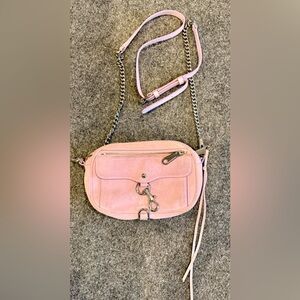 Rebecca Minkoff Lavendar Crossbody Bag with Silver Chain